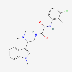N1-(3-chloro-2-methylphenyl)-N2-(2-(dimethylamino)-2-(1-methyl-1H-indol-3-yl)ethyl)oxalamide