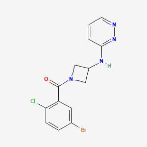 N-[1-(5-bromo-2-chlorobenzoyl)azetidin-3-yl]pyridazin-3-amine