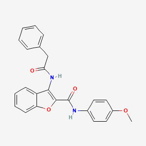 N-(4-methoxyphenyl)-3-(2-phenylacetamido)benzofuran-2-carboxamide