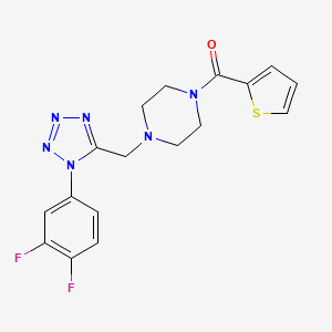 (4-((1-(3,4-difluorophenyl)-1H-tetrazol-5-yl)methyl)piperazin-1-yl)(thiophen-2-yl)methanone