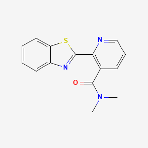 2-(1,3-benzothiazol-2-yl)-N,N-dimethylpyridine-3-carboxamide