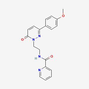 molecular formula C19H18N4O3 B2596922 N-(2-(3-(4-methoxyphenyl)-6-oxopyridazin-1(6H)-yl)ethyl)picolinamide CAS No. 921574-27-8