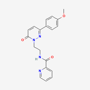 N-(2-(3-(4-methoxyphenyl)-6-oxopyridazin-1(6H)-yl)ethyl)picolinamide