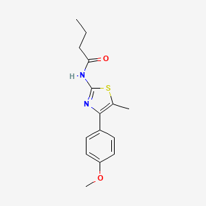 N-[4-(4-methoxyphenyl)-5-methyl-1,3-thiazol-2-yl]butanamide