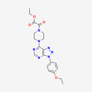 ethyl 2-(4-(3-(4-ethoxyphenyl)-3H-[1,2,3]triazolo[4,5-d]pyrimidin-7-yl)piperazin-1-yl)-2-oxoacetate