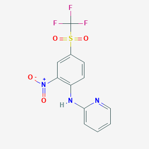 N-[2-nitro-4-(trifluoromethylsulfonyl)phenyl]pyridin-2-amine