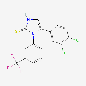 5-(3,4-dichlorophenyl)-1-(3-(trifluoromethyl)phenyl)-1H-imidazole-2(3H)-thione
