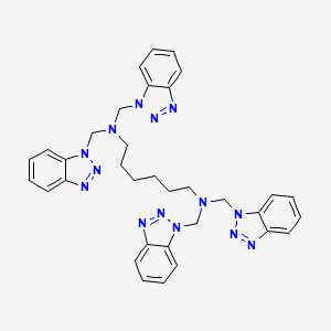 Bis(1H-1,2,3-benzotriazol-1-ylmethyl)({6-[bis(1H-1,2,3-benzotriazol-1-ylmethyl)amino]hexyl})amine