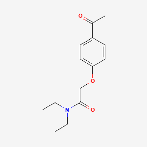 molecular formula C14H19NO3 B2596976 2-(4-acetylphenoxy)-N,N-diethylacetamide CAS No. 727983-43-9