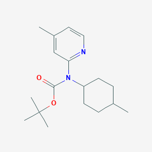 molecular formula C18H28N2O2 B2596989 Tert-butyl N-(4-methylcyclohexyl)-N-(4-methylpyridin-2-yl)carbamate CAS No. 1260807-29-1