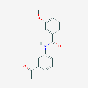 molecular formula C16H15NO3 B2597060 N-(3-acetylphenyl)-3-methoxybenzamide CAS No. 341020-22-2