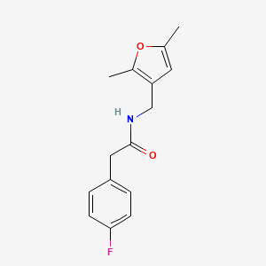 molecular formula C15H16FNO2 B2597122 N-[(2,5-dimethylfuran-3-yl)methyl]-2-(4-fluorophenyl)acetamide CAS No. 1351641-46-7