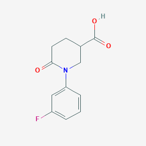 1-(3-Fluorophenyl)-6-oxopiperidine-3-carboxylic acid