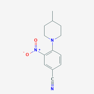 4-(4-Methylpiperidin-1-yl)-3-nitrobenzonitrile
