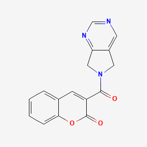 3-(6,7-dihydro-5H-pyrrolo[3,4-d]pyrimidine-6-carbonyl)-2H-chromen-2-one