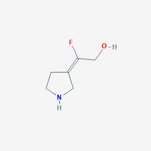 2-Fluoro-2-(pyrrolidin-3-ylidene)ethan-1-ol