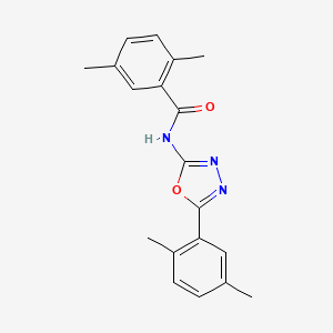 molecular formula C19H19N3O2 B2597248 N-(5-(2,5-dimethylphenyl)-1,3,4-oxadiazol-2-yl)-2,5-dimethylbenzamide CAS No. 891126-24-2