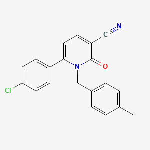 6-(4-Chlorophenyl)-1-(4-methylbenzyl)-2-oxo-1,2-dihydro-3-pyridinecarbonitrile