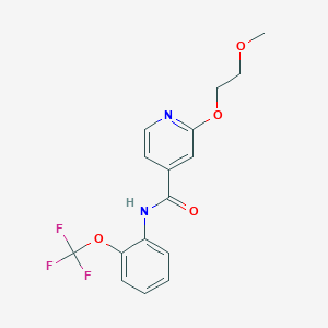 2-(2-methoxyethoxy)-N-(2-(trifluoromethoxy)phenyl)isonicotinamide