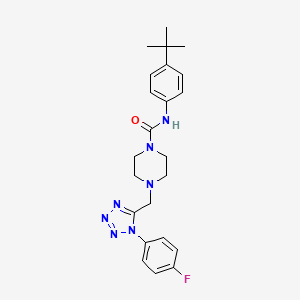 N-(4-(tert-butyl)phenyl)-4-((1-(4-fluorophenyl)-1H-tetrazol-5-yl)methyl)piperazine-1-carboxamide