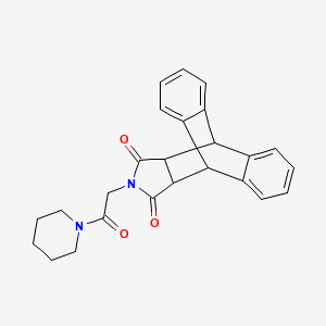 13-(2-oxo-2-(piperidin-1-yl)ethyl)-10,11-dihydro-9H-9,10-[3,4]epipyrroloanthracene-12,14(13H,15H)-dione