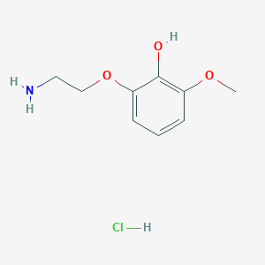 2-(2-Aminoethoxy)-6-methoxyphenol;hydrochloride