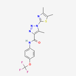 1-(4,5-dimethylthiazol-2-yl)-5-methyl-N-(4-(trifluoromethoxy)phenyl)-1H-1,2,3-triazole-4-carboxamide