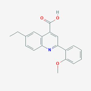 6-Ethyl-2-(2-methoxyphenyl)quinoline-4-carboxylic acid