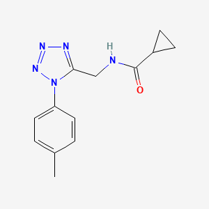 N-((1-(p-tolyl)-1H-tetrazol-5-yl)methyl)cyclopropanecarboxamide