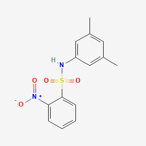 molecular formula C14H14N2O4S B2597332 N-(3,5-dimethylphenyl)-2-nitrobenzenesulfonamide CAS No. 349397-32-6