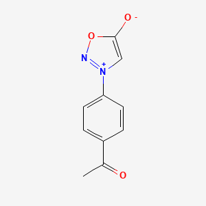 molecular formula C10H8N2O3 B2597335 3-(4-Acetylphenyl)oxadiazol-3-ium-5-olate CAS No. 84968-87-6