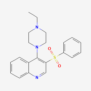 3-(Benzenesulfonyl)-4-(4-ethylpiperazin-1-yl)quinoline