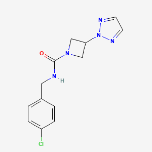 N-(4-chlorobenzyl)-3-(2H-1,2,3-triazol-2-yl)azetidine-1-carboxamide
