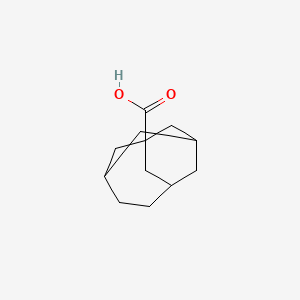 molecular formula C12H18O2 B2597369 Tricyclo[4.3.1.1(3,8)]undecane-1-carboxylic acid CAS No. 31061-65-1