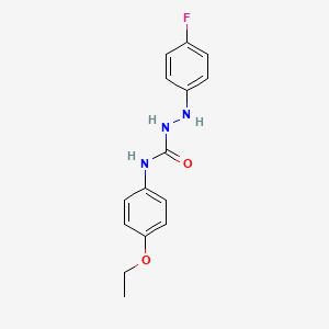 molecular formula C15H16FN3O2 B2597423 3-(4-Ethoxyphenyl)-1-[(4-fluorophenyl)amino]urea CAS No. 2094165-86-1
