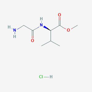 molecular formula C8H17ClN2O3 B2597447 Methyl glycyl-D-valinate hydrochloride CAS No. 857506-76-4