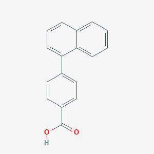 molecular formula C17H12O2 B025975 4-(萘-1-基)苯甲酸 CAS No. 106359-69-7