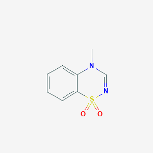 molecular formula C8H8N2O2S B2597558 4-methyl-4H-1lambda6,2,4-benzothiadiazine-1,1-dione CAS No. 7752-12-7