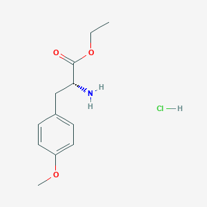 molecular formula C12H18ClNO3 B2597595 ethyl(2R)-2-amino-3-(4-methoxyphenyl)propanoatehydrochloride CAS No. 2343963-69-7