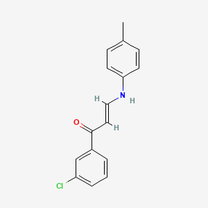 (2E)-1-(3-chlorophenyl)-3-[(4-methylphenyl)amino]prop-2-en-1-one