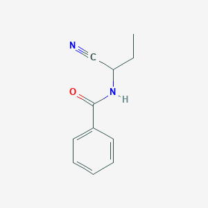 molecular formula C11H12N2O B2597601 N-(1-cyanopropyl)benzamide CAS No. 39149-45-6