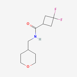 3,3-Difluoro-N-(oxan-4-ylmethyl)cyclobutane-1-carboxamide