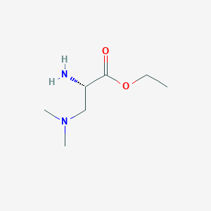 molecular formula C7H16N2O2 B2597610 Ethyl (2S)-2-amino-3-(dimethylamino)propanoate CAS No. 2248184-06-5