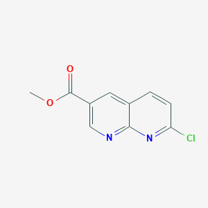 molecular formula C10H7ClN2O2 B2597615 Methyl 7-chloro-1,8-naphthyridine-3-carboxylate CAS No. 2090229-00-6