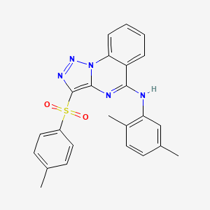 molecular formula C24H21N5O2S B2597625 N-(2,5-DIMETHYLPHENYL)-3-(4-METHYLBENZENESULFONYL)-[1,2,3]TRIAZOLO[1,5-A]QUINAZOLIN-5-AMINE CAS No. 899348-56-2