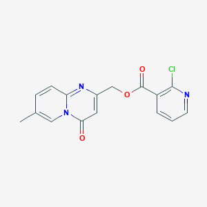 molecular formula C16H12ClN3O3 B2597647 (7-Methyl-4-oxopyrido[1,2-a]pyrimidin-2-yl)methyl 2-chloropyridine-3-carboxylate CAS No. 878968-34-4