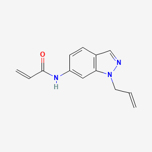 molecular formula C13H13N3O B2597674 N-(1-Prop-2-enylindazol-6-yl)prop-2-enamide CAS No. 2361639-58-7