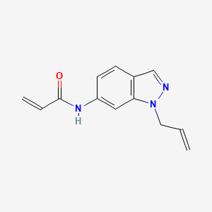 B2597674 N-(1-Prop-2-enylindazol-6-yl)prop-2-enamide CAS No. 2361639-58-7