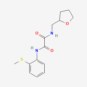 molecular formula C14H18N2O3S B2597706 N1-(2-(methylthio)phenyl)-N2-((tetrahydrofuran-2-yl)methyl)oxalamide CAS No. 941962-92-1