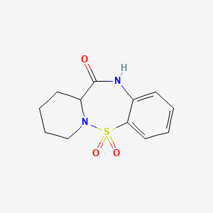 B2597790 1,3,4,12a-tetrahydro-2H-pyrido[1,2-b][1,2,5]benzothiadiazepin-12(11H)-one 6,6-dioxide CAS No. 5097-75-6